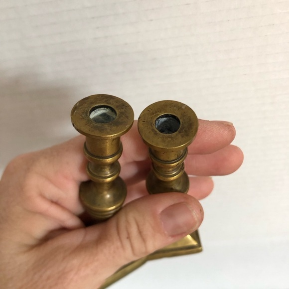 Vtg Miniature Brass Candle Holders - Picture 8 of 11